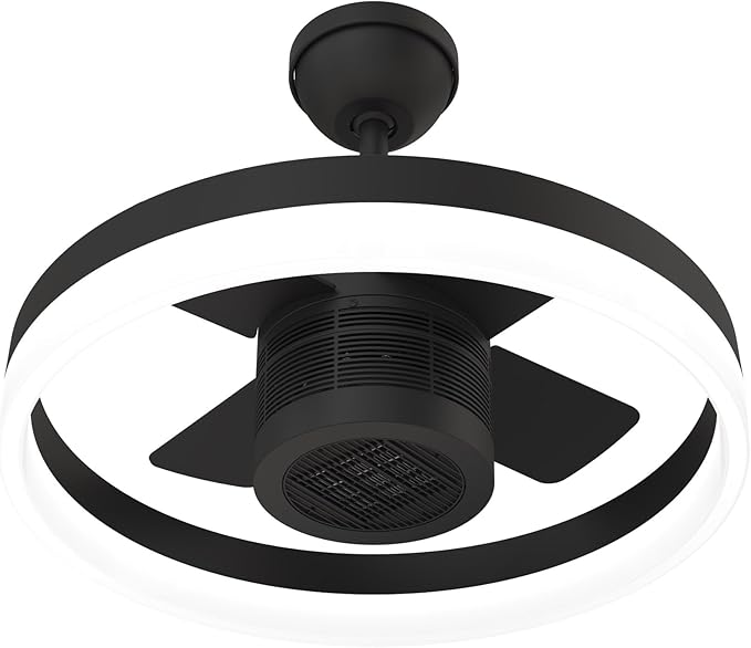 Ventilador de Techo 24 Pulgadas con Luz LED y Calefacción