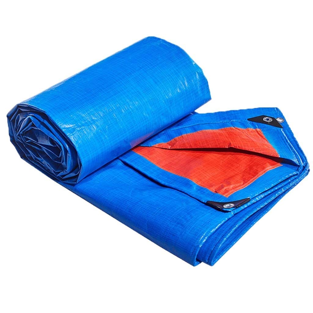 YANQ Blue Waterproof Lightweight Tarpaulin, Roof Tarp Cover Garden Rain Cover, Ground Sheet Cloth, Camping Tarp For Tent Windproof Moistureproof (color : Blue, Size : 600 * 1000cm)