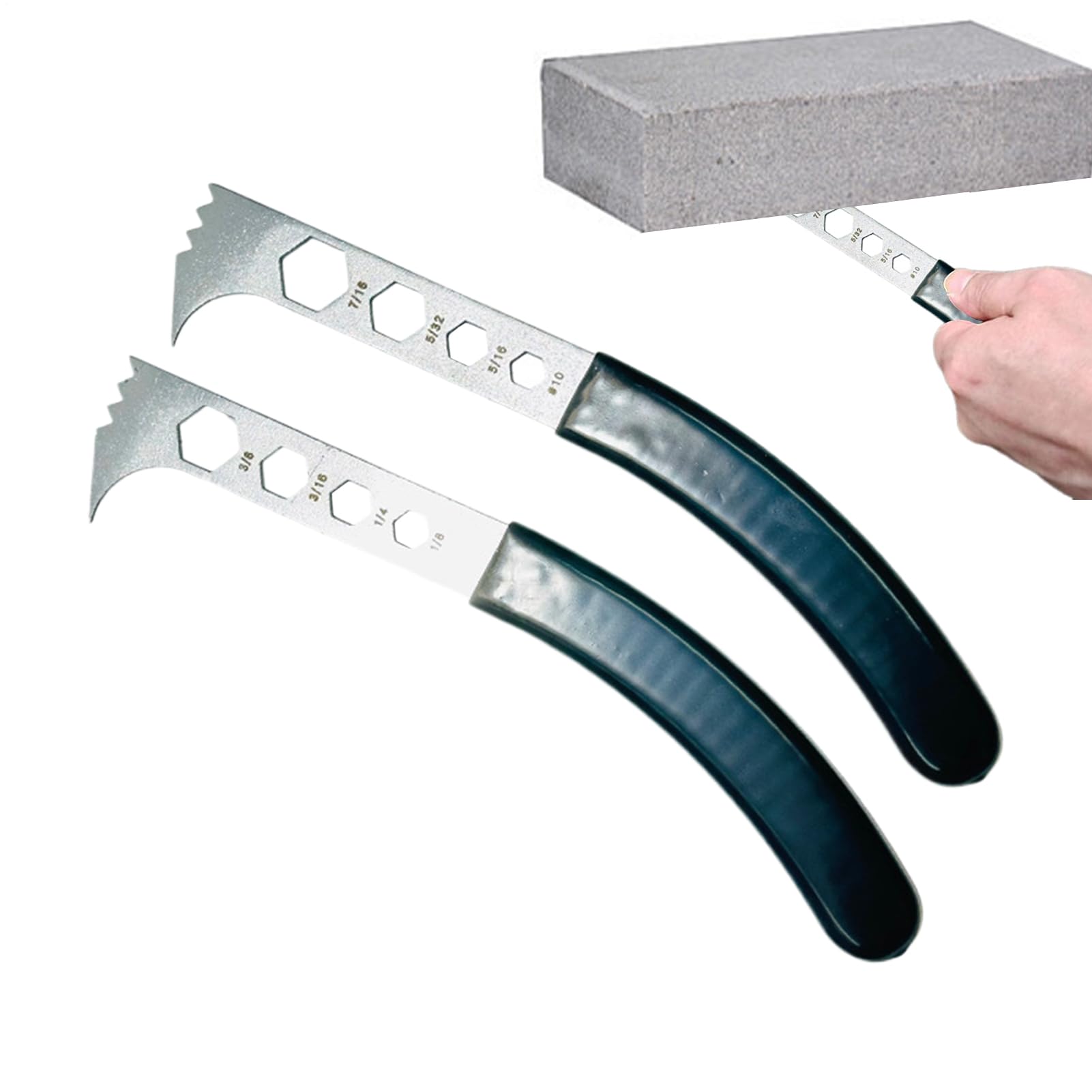 Outil de levage pour pavés en acier durable avec poignée ergonomique
