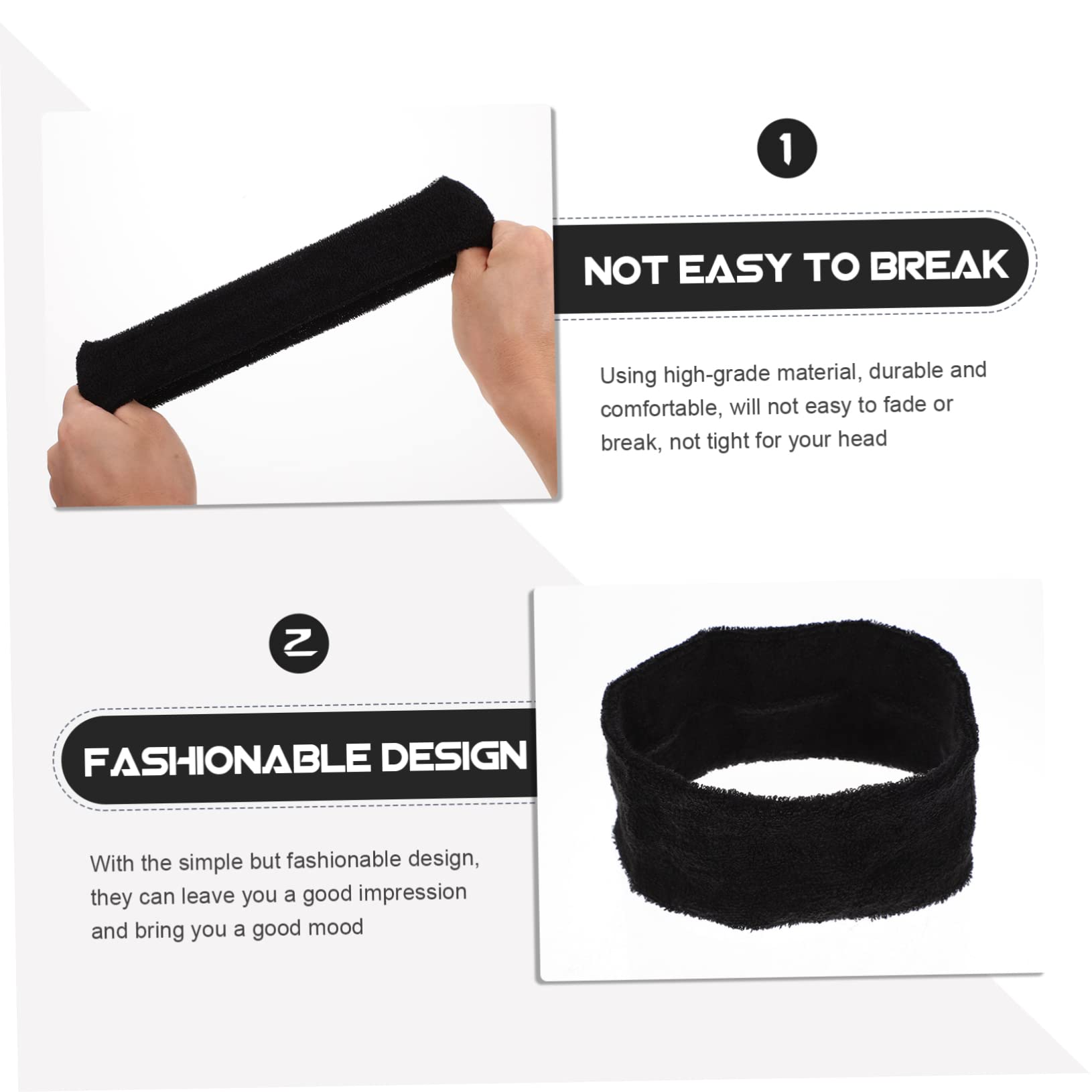 Mipcase 25pezzi Fasce Sportive Assorbenti Per Sudore Fasce Per Yoga e Fitness Comode e Leggere Per Corsa e Allenamento Design Elegante e Pratico