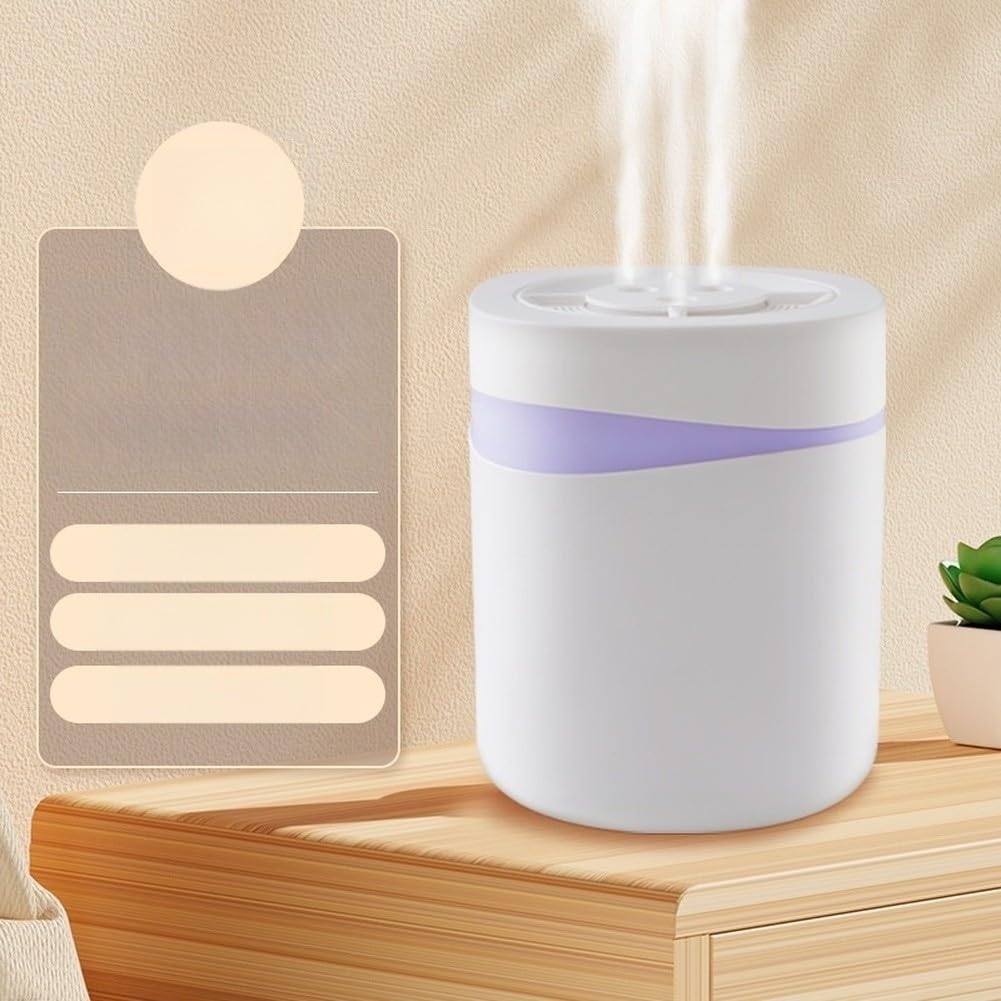 Nawilżacz powietrza USB, 5 l, duża pojemność, 3 dysze, cichy