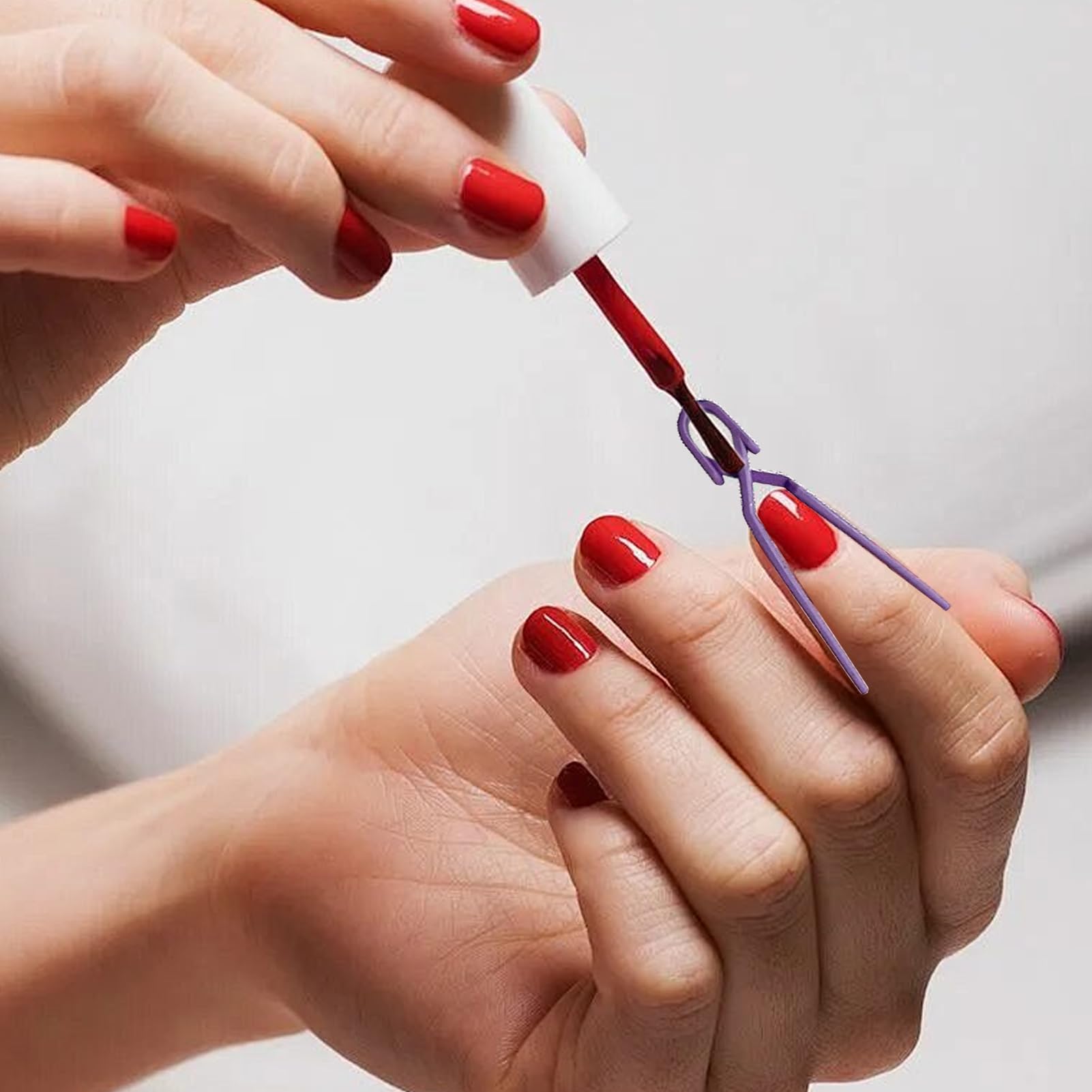50 Piezas Clip De Dedo Multifuncional Para Esmalte De Uñas, PP, 6,3x1cm, Protector De Esmalte De Uñass Para Dedos, Protector De Clip De Esmaltes De Uñas Antideslizante, Para Pintura De