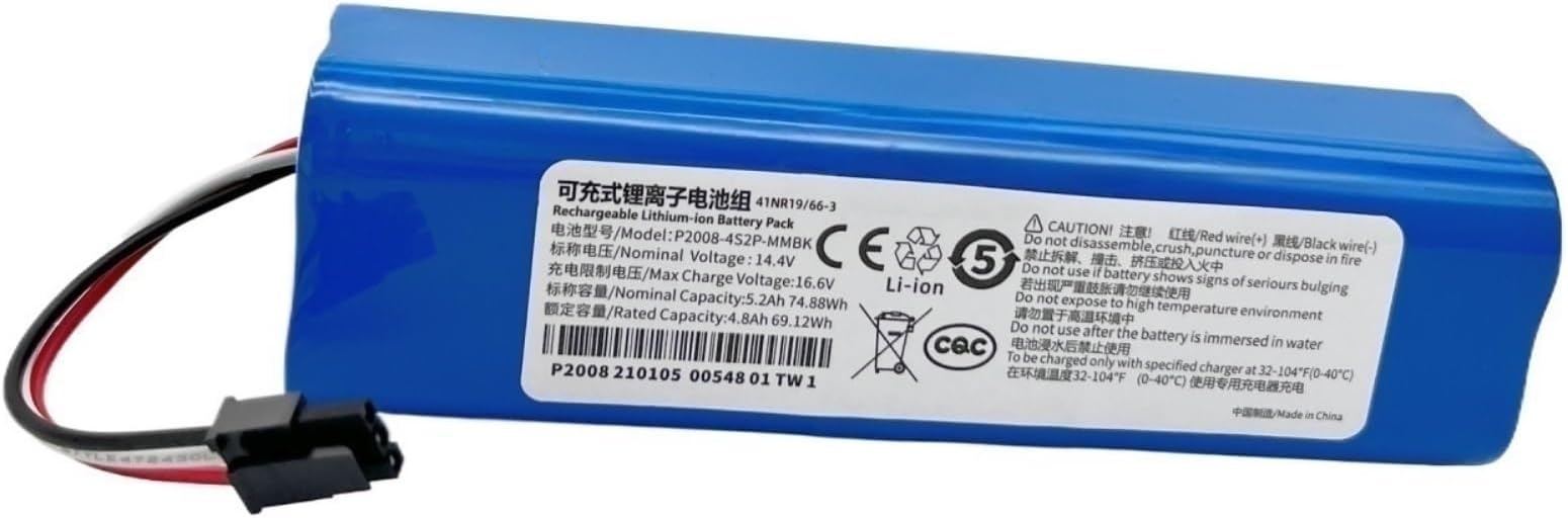 Robot Vacuum Cleaner Battery Module Compatible With Neabot Q11. 14.4V / 5200mAh Robot Vacuum-Mop Battery Accessories Replacement