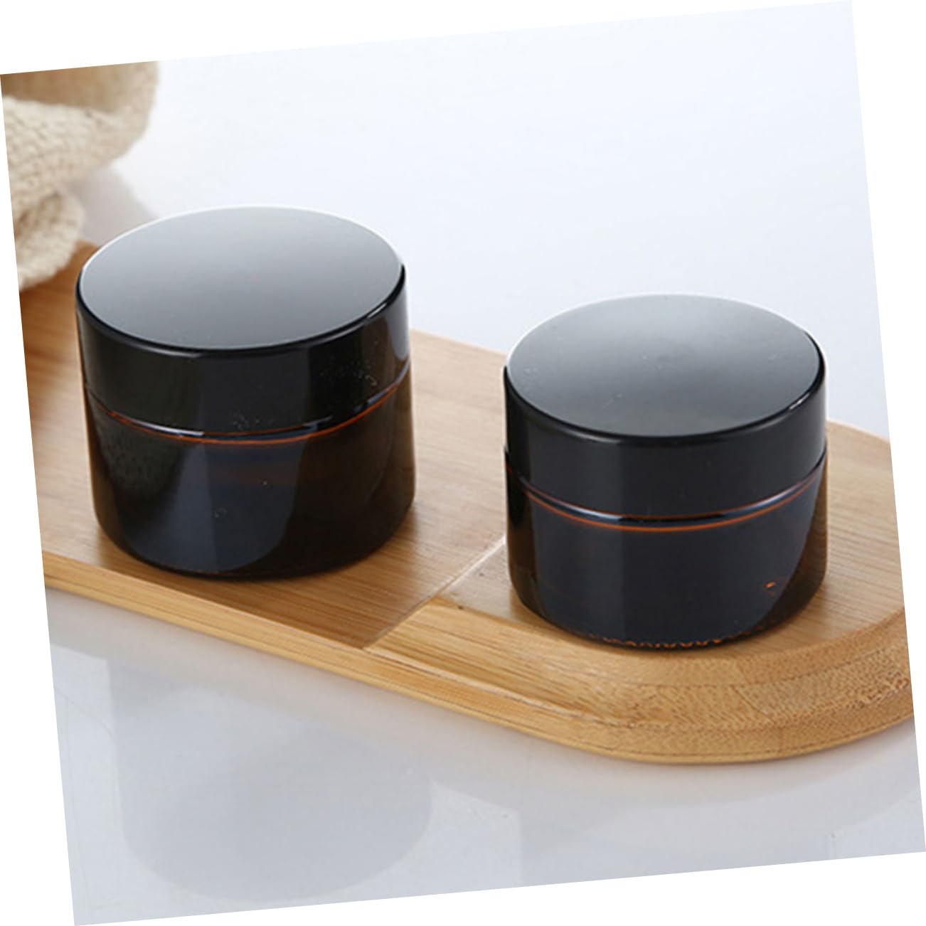 20 Stück Kosmetik Probenbehälter aus Braunem Glas 10g Leichte Kleine Flaschen zum Befüllen für Reisen und Zuhause Fein Verarbeitet und Wiederverwendbar