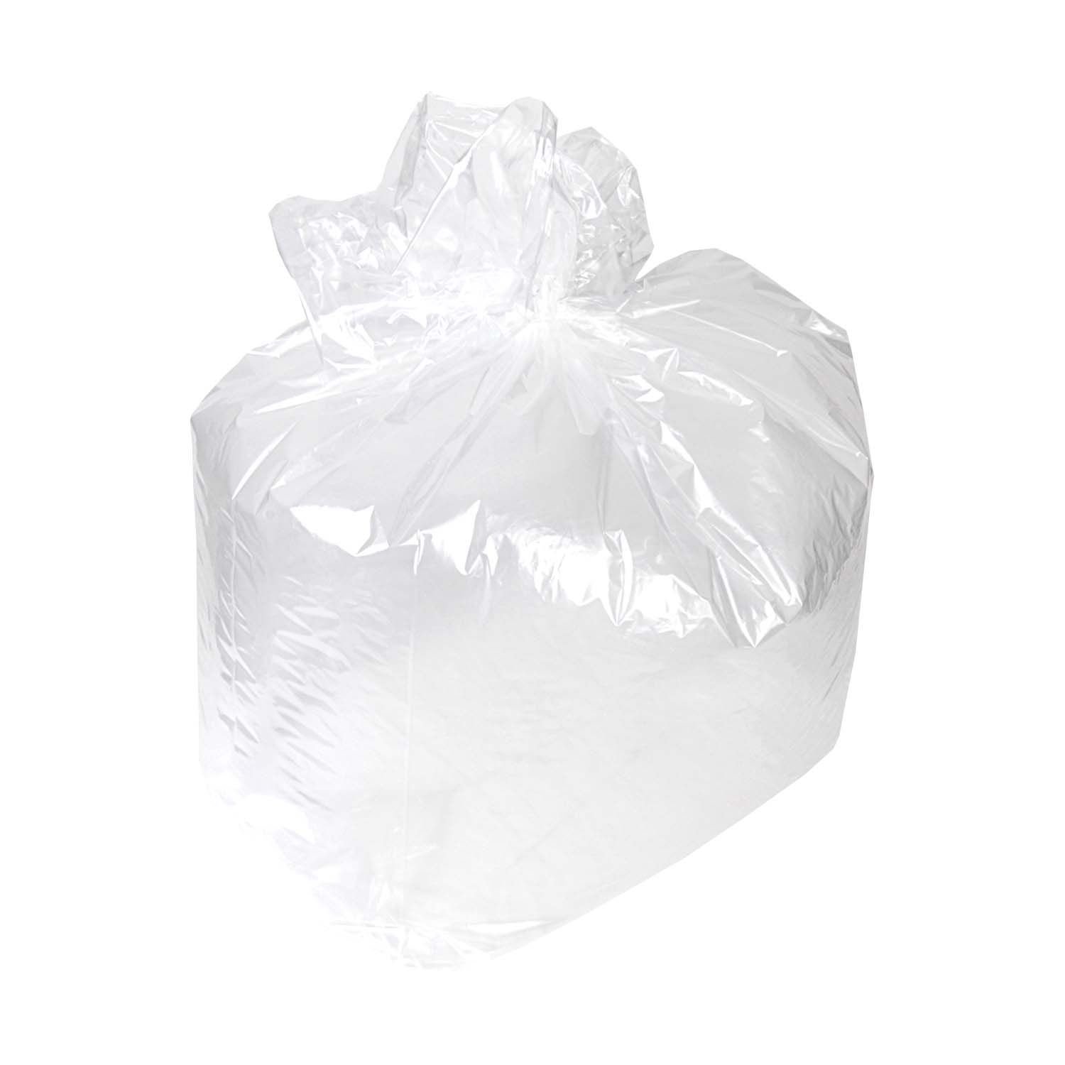 Deli Supplies 1000 x Square Bin Liners 15" x 24" x 24" White Strong Bin Bags Recycled Lldpe Cheap