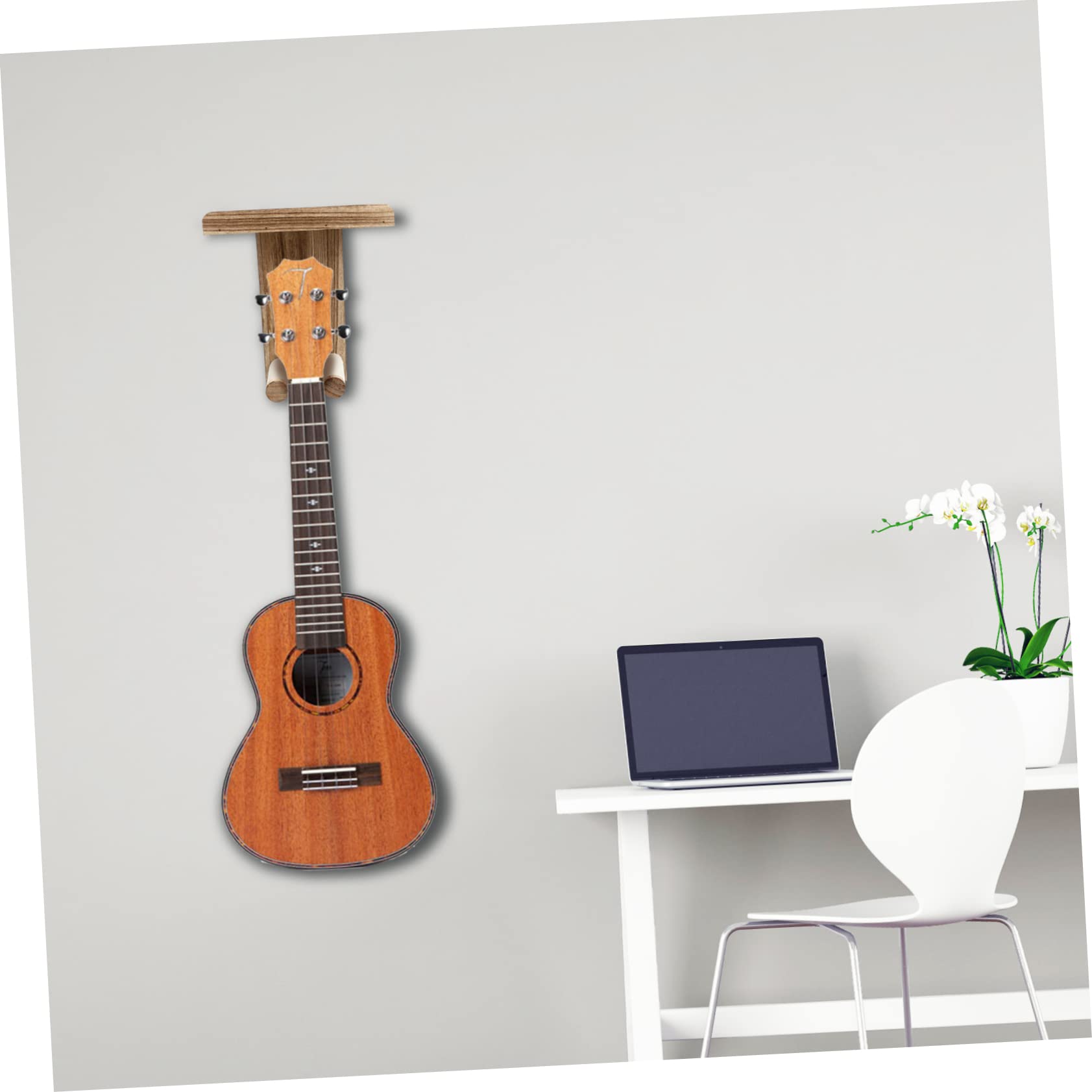 2pezzi Supporto Muro Per Chitarra Legno Naturale Di Ganci Creativi Per Riporre e Esibire Chitarre Elettriche e Acustiche Design Pratico Per Casa e Ufficio