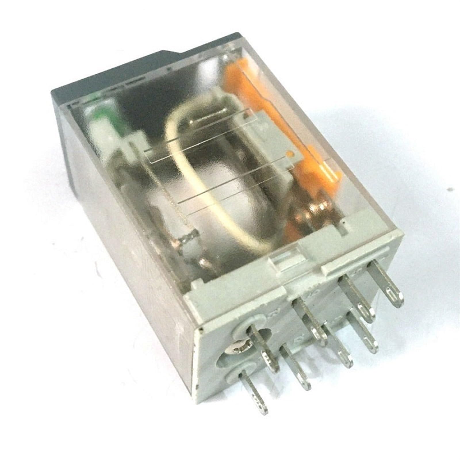 Nacodlul One Color Miniature Plug-In Relay With Led (5 Pcs) Rxm4a 4Co 6A 12 Vdc-110 Vdc 24 Vac-230 Vac Electromagnetic