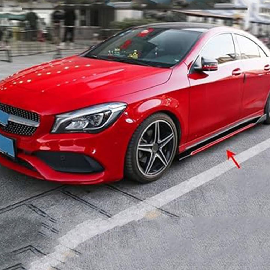 Minigonne Laterali In ABS Per Alfa Romeo Giulietta - Splitter, Diffusore, Anti-Graffio, Colore Rosso