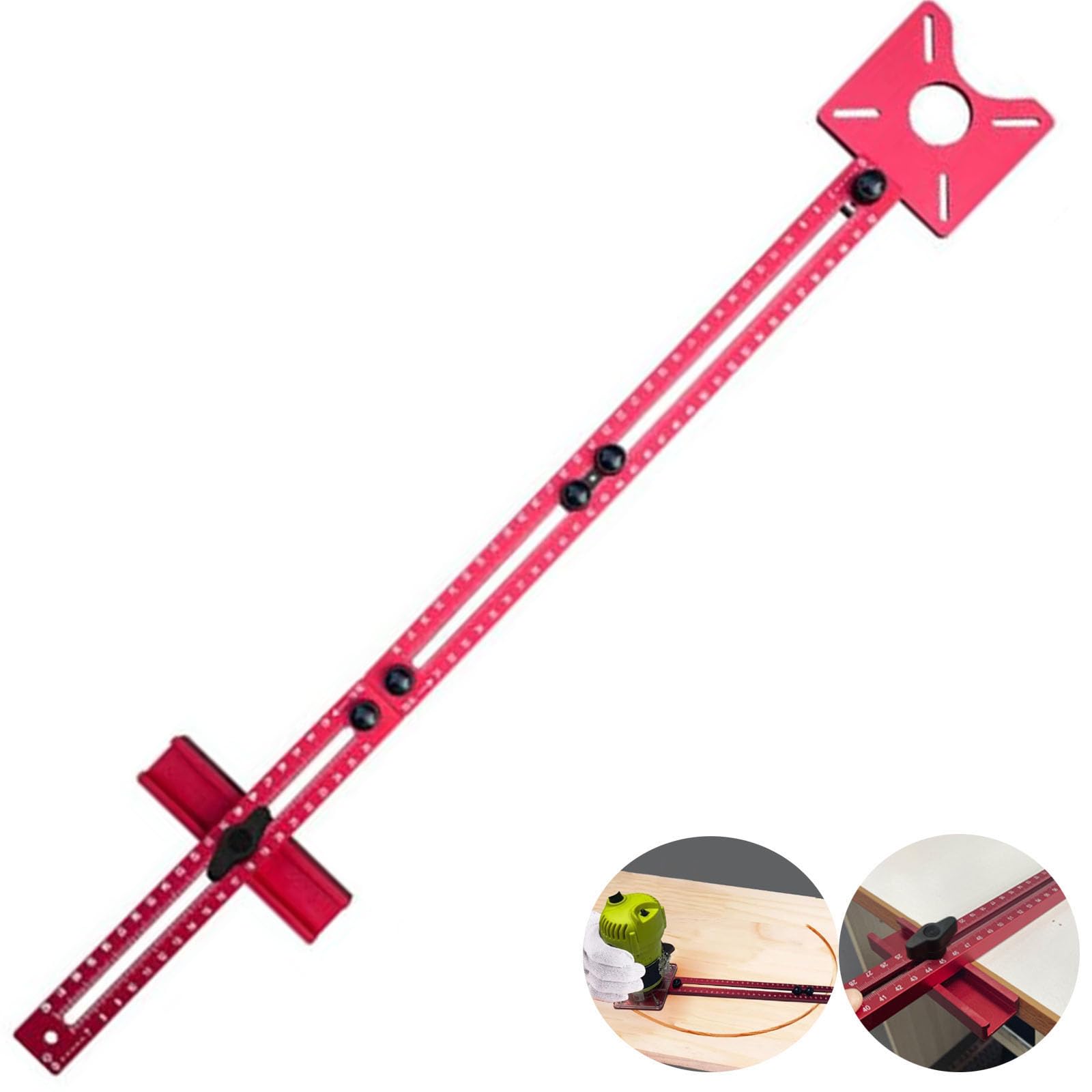 Router Table,Router Jig,3 in 1 Router Milling Groove Bracket Adjustable Cabinet Template Tool Trimming Machine Flip Board (Extra Long Style)