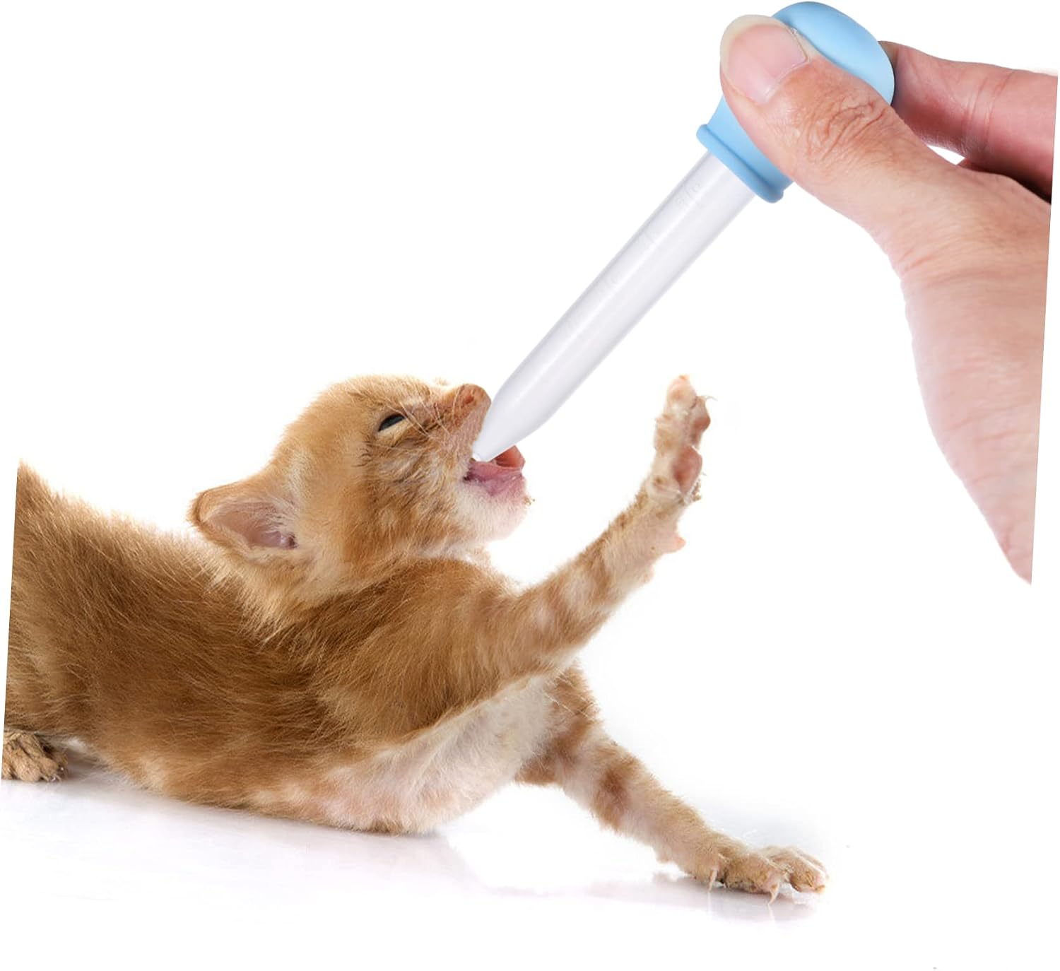YARNOW 1set Pet Feeding Bottle Dropper Newborn Kitten and Puppy Nursing Tool Easy to Transparent Design Leak Flexible Pet Supplies