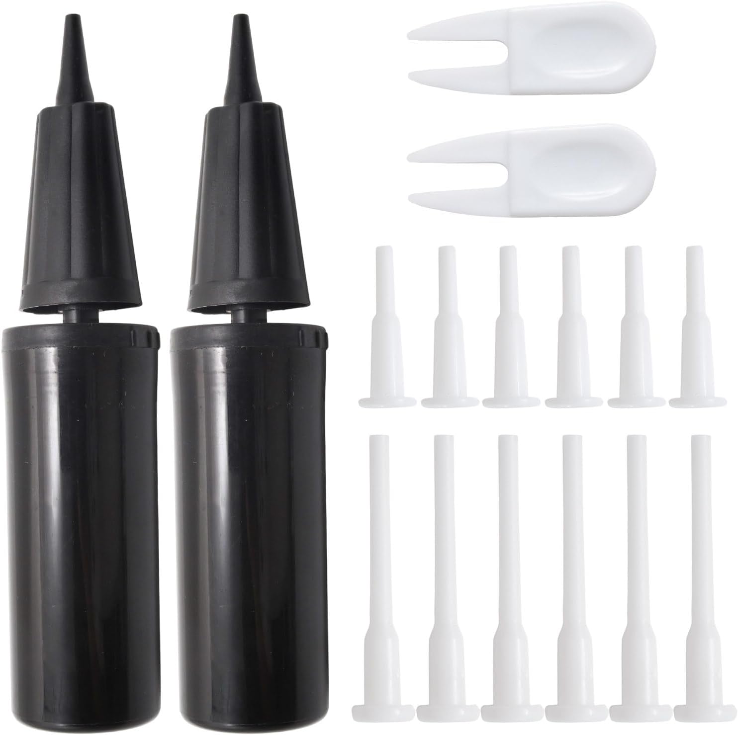 16Pcs Hand Air Ball Pump Set Yoga Ball Inflator Pump with Plug Removers & Air Plugs, Ideal for Exercise Fitness and Inflatable Balls, Swimming Ring, Balloons