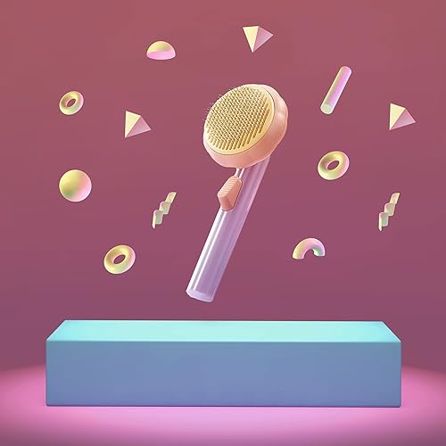 Lukamoo Cepillo de gato para aseo (verde pistachio + naranja calabaza)