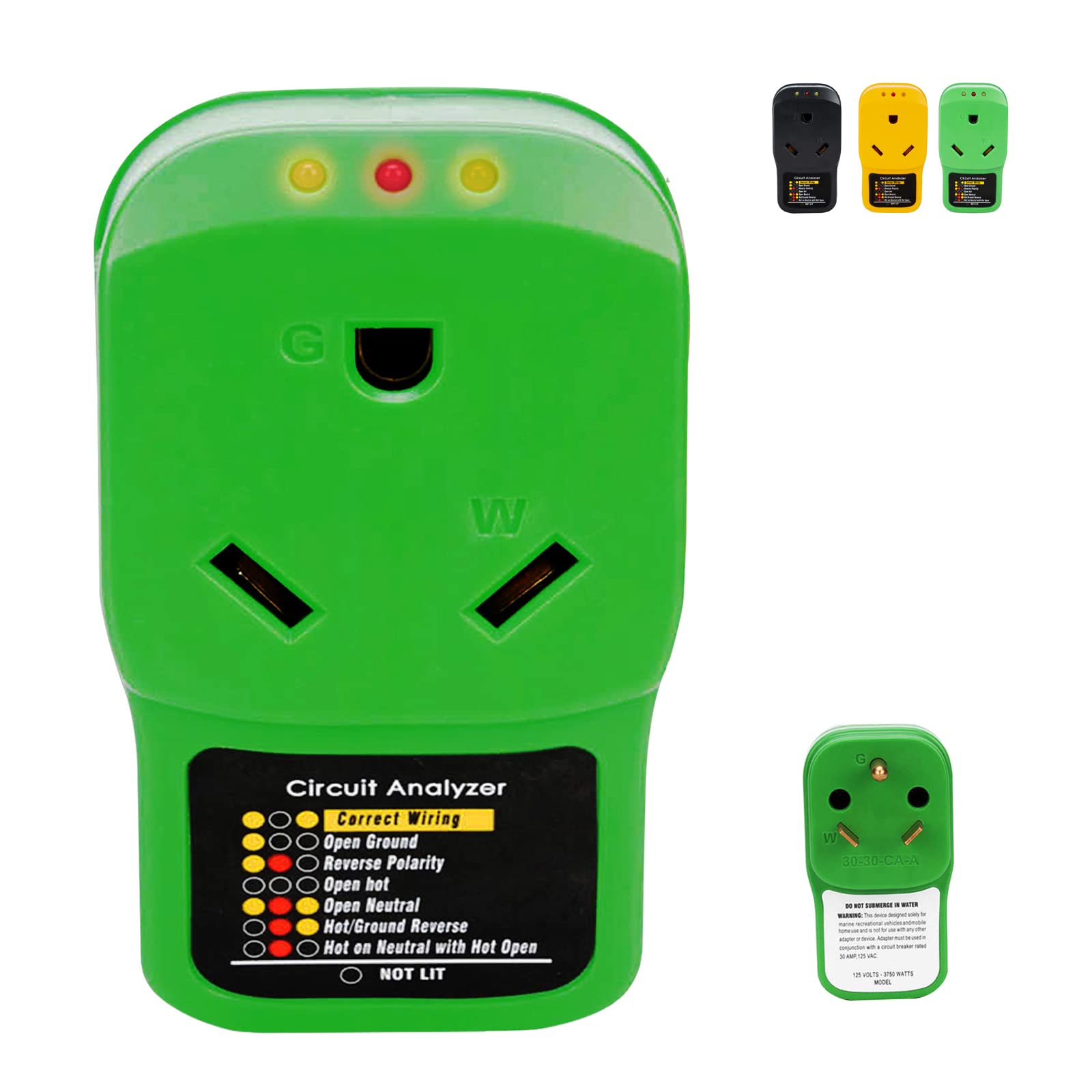 Photo 1 of RV Surge Protector 30 Amp, Circuit Analyzer with LED Indicator Lights, 30 Amp Male to 30 Amp Female for RV Camper Trailer, Connection Circuit Analyzer 2100J