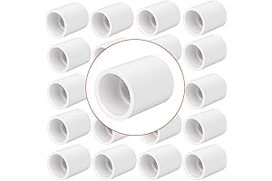 20 Pack 3/4" PVC Pipe Coupling Adapter - Socket to Socket