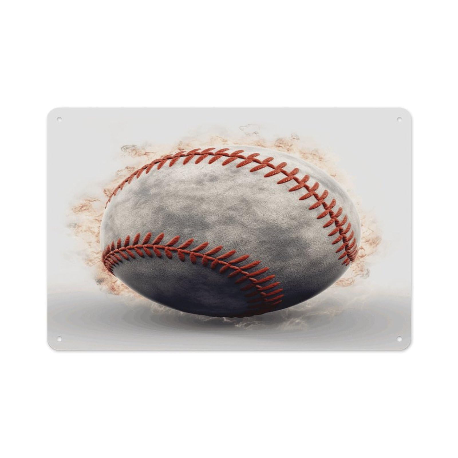 VstaDank Vintage Metal Sign Sublimation Aluminum Baseball Plaque Sign Weatherproof Art Decorative Wall Plate Boho Aluminum Wall Hanging Decor Retro Poster Plaque 8x12in