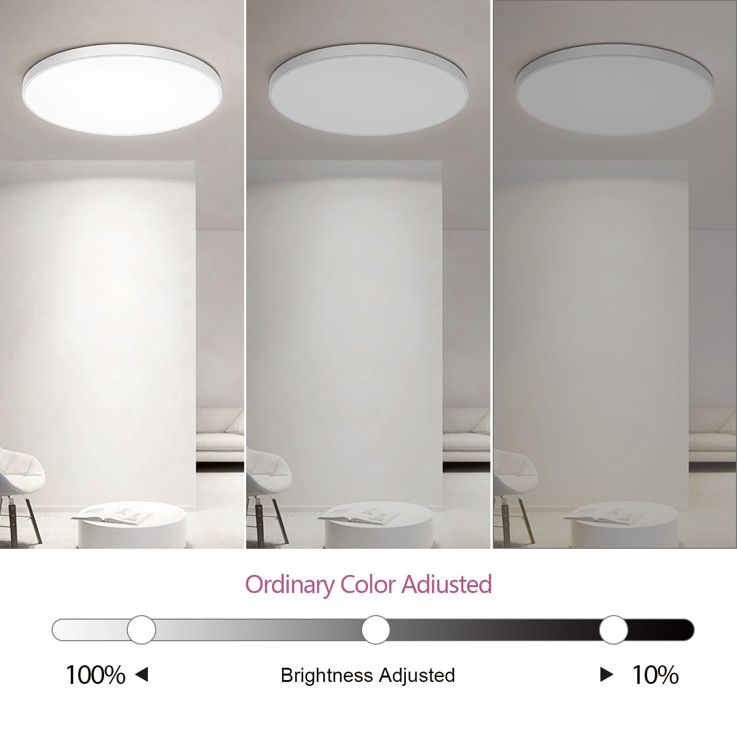 Lampa sufitowa LED 30 W, lampa sufitowa RGB, okr?g?a, 2700-6500 K, ?ciemniana, kompatybilna z Alexa, sterowanie aplikacj?, pilot zdalnego sterowania, do sypialni, salonu, pokoju dzieci?cego