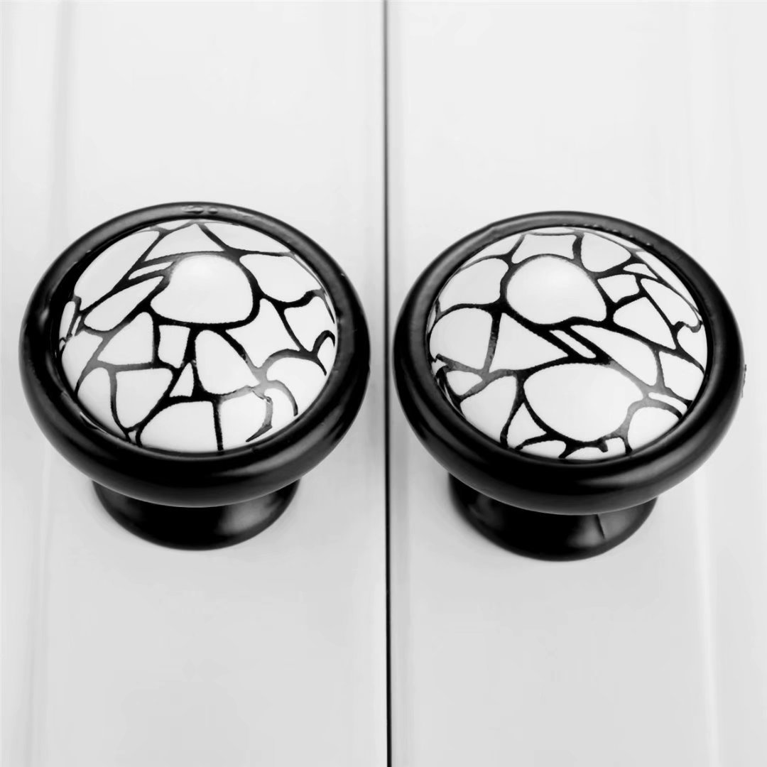 Tirador vintage de cerámica for puerta de 10 piezas