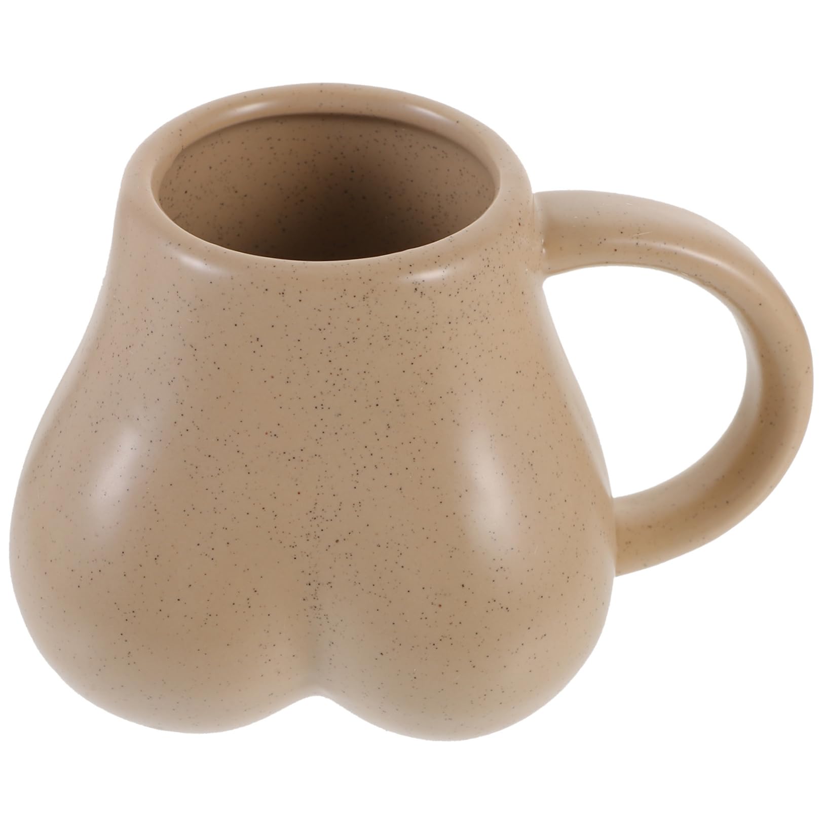 KICHOUSE Butt Shaped Ceramic Mug Novelty Cup for Coffee Milk and Tea Fun Decorative Water Cup for Office Use Easy to Clean