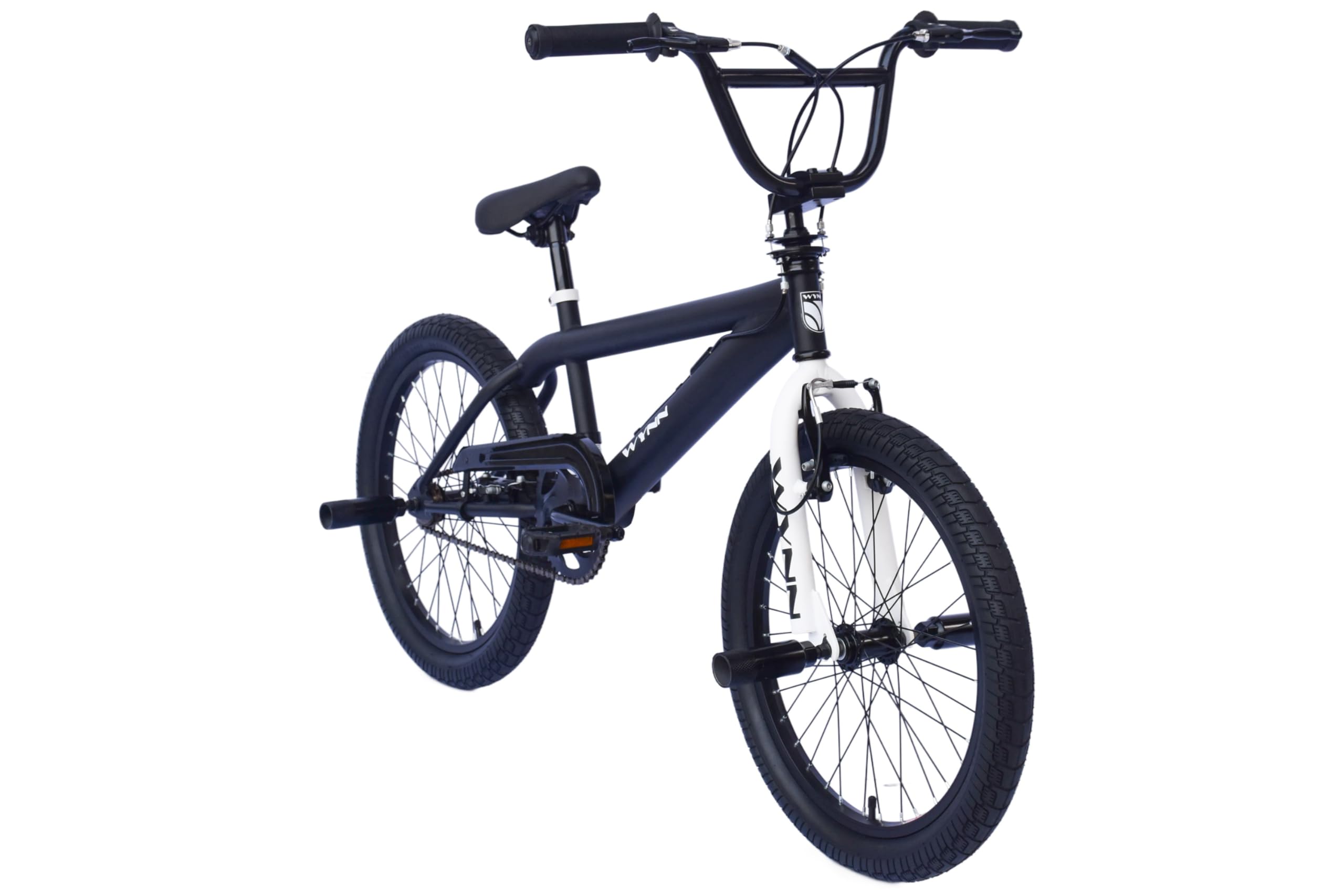 WYNN BMX Freestyle 20 Zoll XX1.0 schwarz-weiß/rot Rahmenhöhe 28 cm Kinder Erwachsene V-Brake
