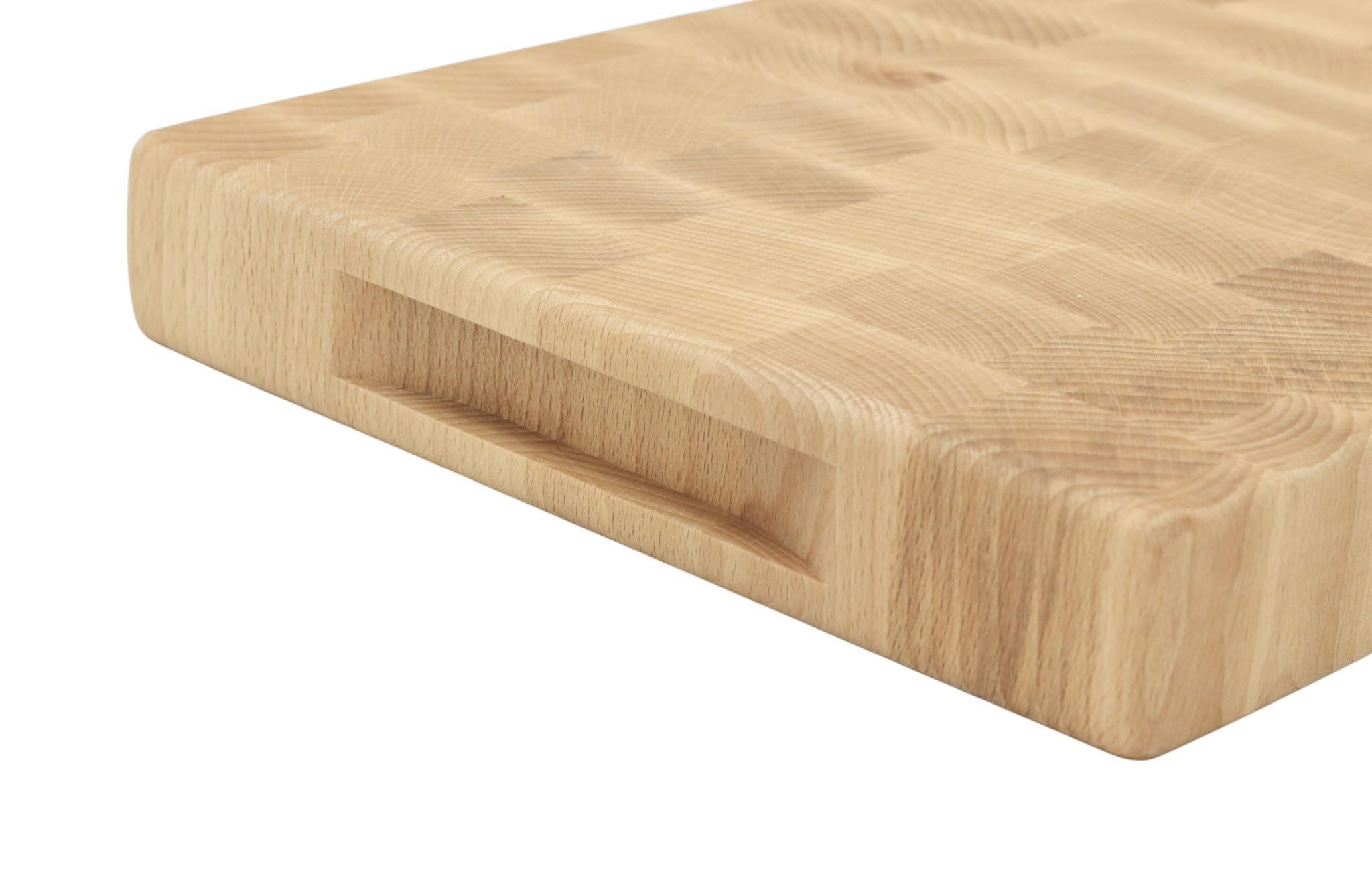 END Schneidebrett STECKER BUCHE geölt 40x30x4 massiv LOGO