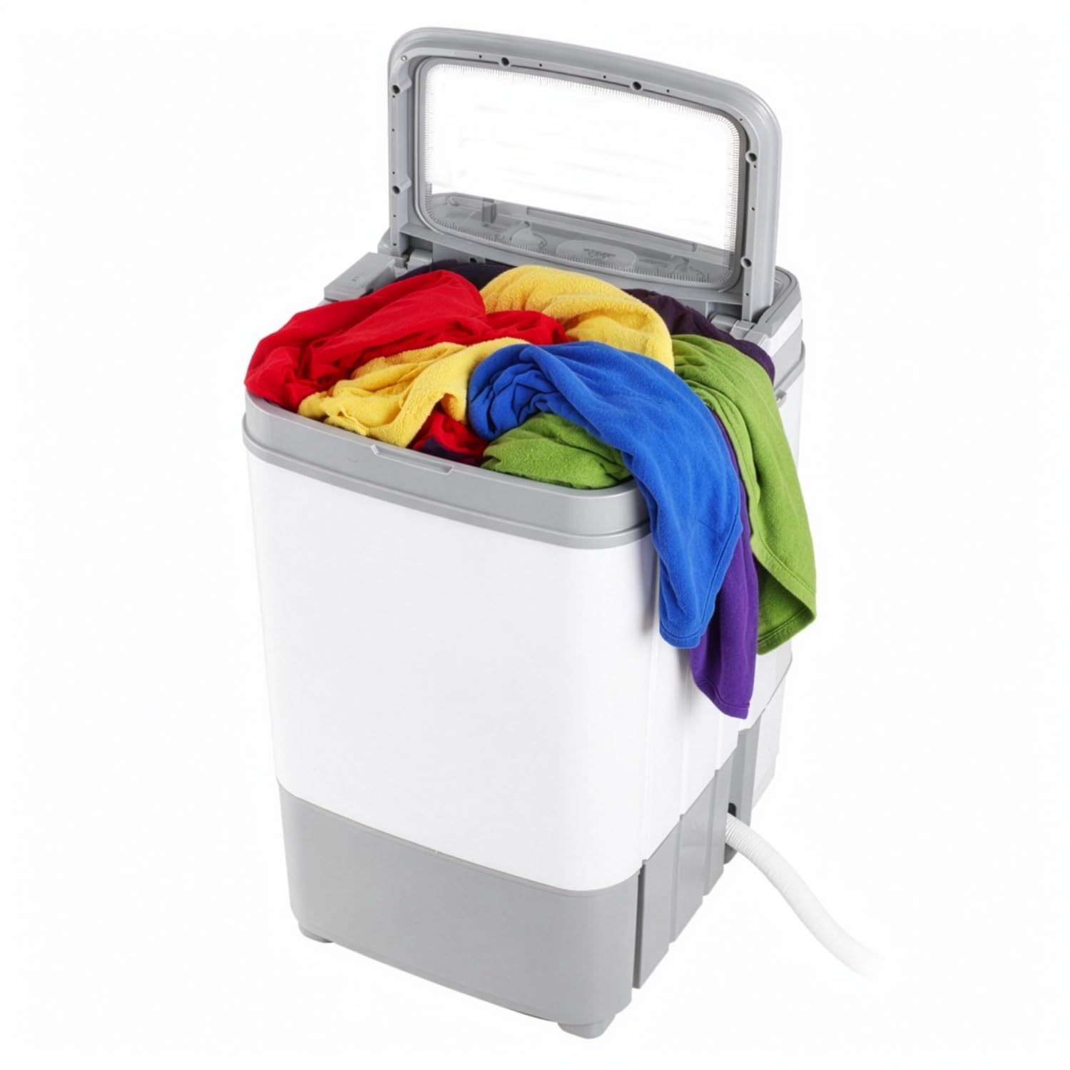 Adler AD 8057 - Lavadora con función centrifugado (6 kg, ideal para camping, autocaravanas y apartamentos pequeños)