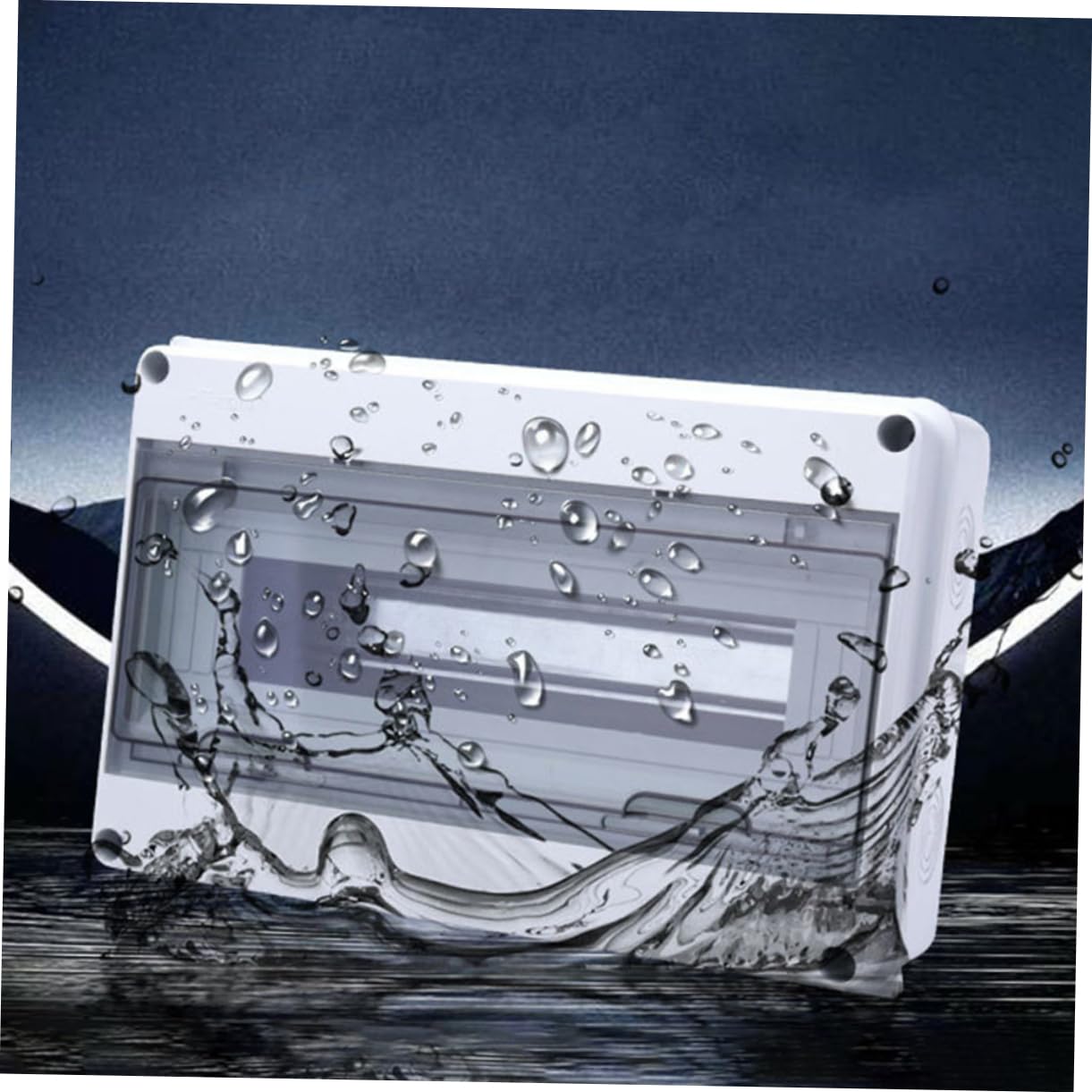 Hemobllo Caja de Aire Prueba de Lluvia Caja de Interruptores para Exteriores de Material Plástico para Uso Doméstico y Exterior
