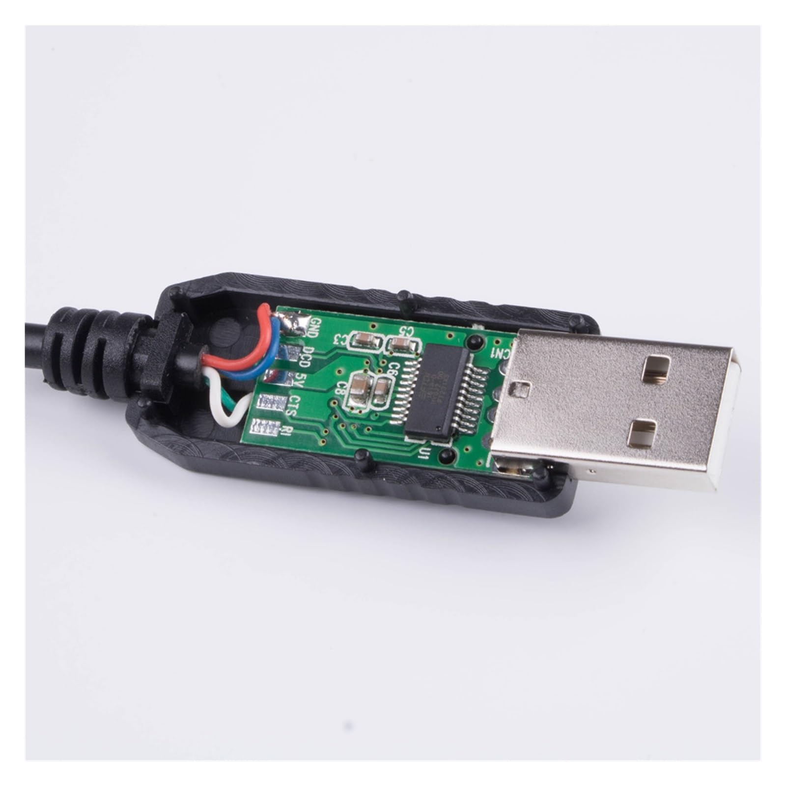 Cavo di controllo seriale RS232 da USB a RJ9 4P4C, cavo adattatore convertitore adatto per zeq25 ieq45 smarteq pro ieq30 (1,8 m, argento)