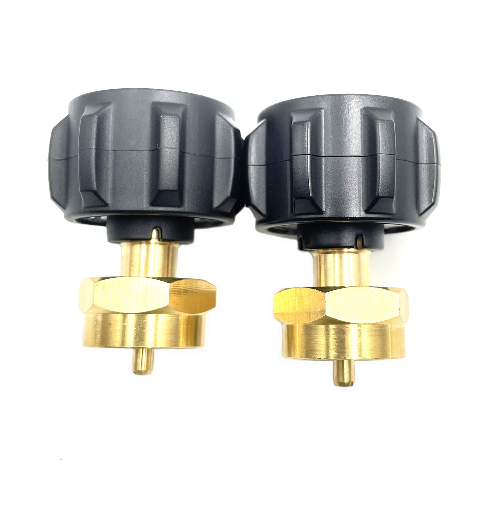 2 pz LP Gas Bombola Accoppiatore Bombola 1LB, Valvola Regolatrice Ricarica Propano Adattatore Universale per Tipo 1/QCC1 Bombola di Propano e 1LB Usa E Getta Bombola Bombola di Propano Connettore