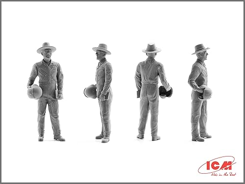 Miniatura 4 de ICM 32114 - Modelos de figuras militares de plástico US Helicopter Pilots (Guerra de Vietnam) Kit de modelo de plástico - Escala 132