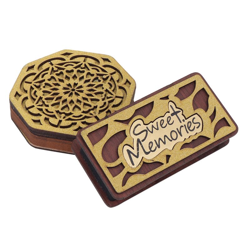 Combo Pack of 2 Different Design-Wooden Pendrive Case-Gift Item-Light Weight-Designer Case-Handcraft-Semi Machinery-Diamond or Rectangle Gold (B0D6MYBS8D) Amazon Price History, Amazon Price Tracker