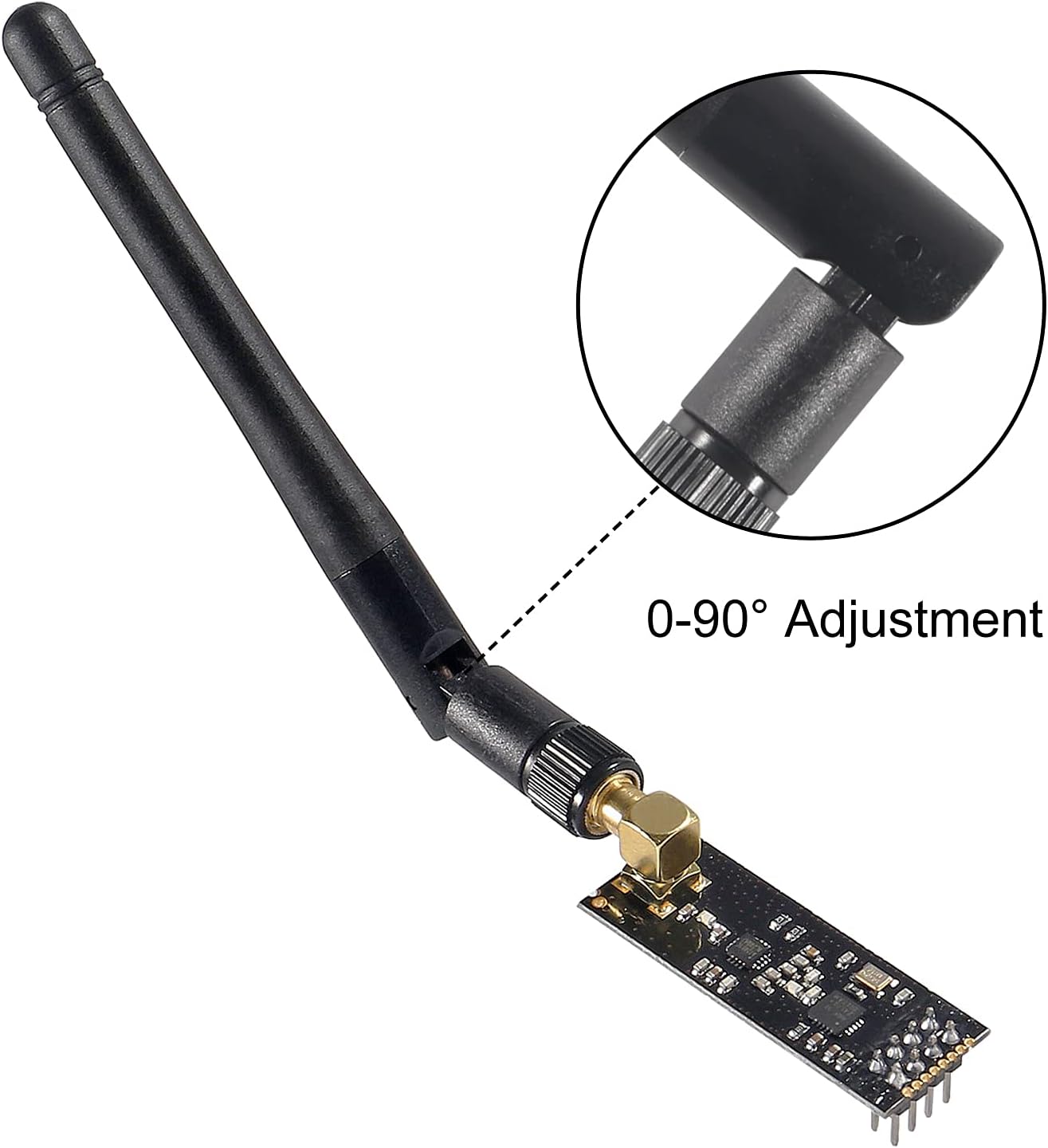 5pcs Wireless Transceiver Module 2.4G 1100m NRF24L01+PA+LNA in Antistatic Foam for ArduinoIDE Compatible with Antenna