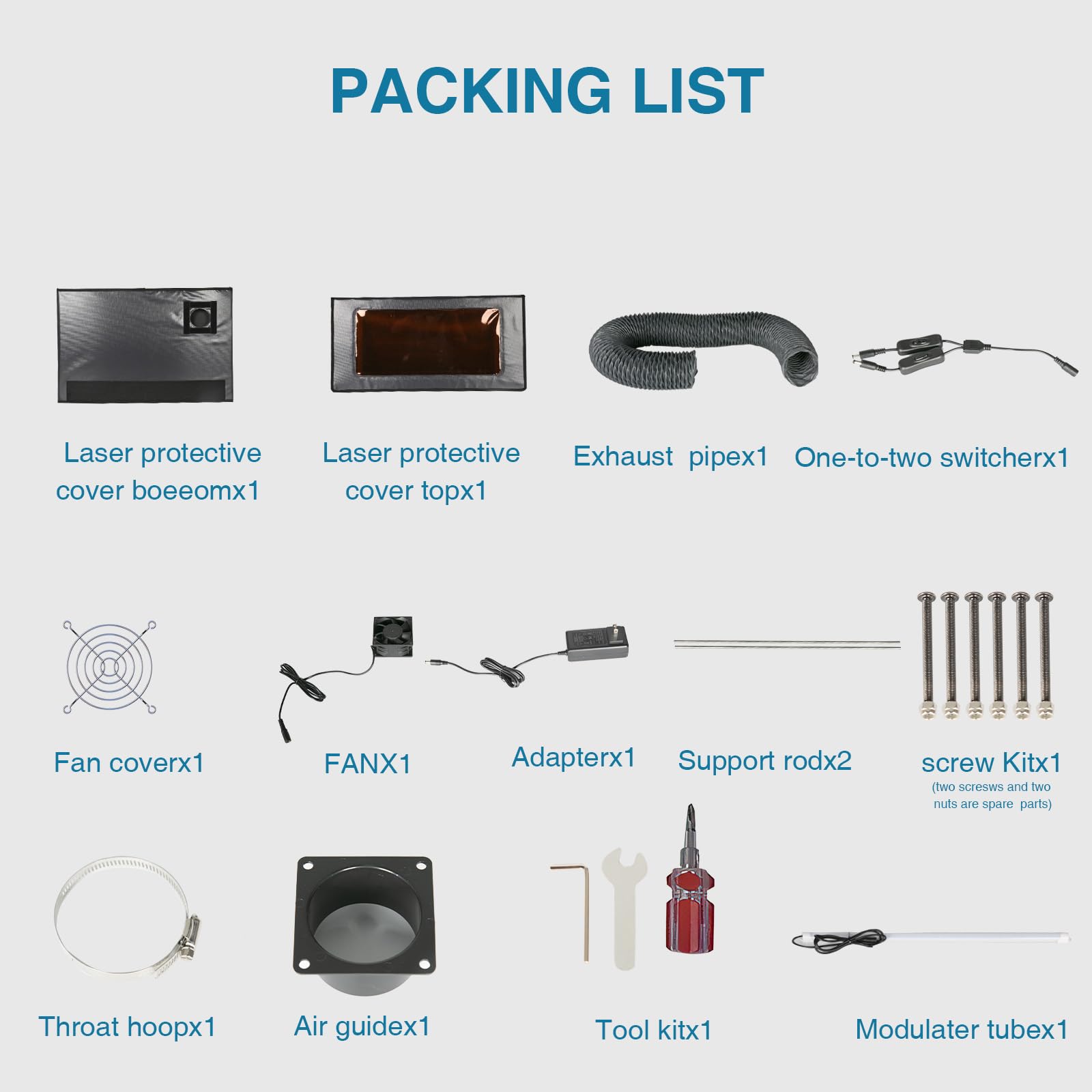 Custodia Protettiva Per Incisore Laser - 72x72x41 Cm, Antipolvere E Ignifuga, Con Sfiato E Finestra | Tipo A - Foto 6