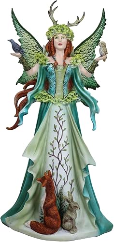 Ebros Gift Nene Thomas FAE - Figura de bruja con cuernos y cuernos, diseño de animales de cuento de hadas, 18 pulgadas de alto por Nene Thomas FAE