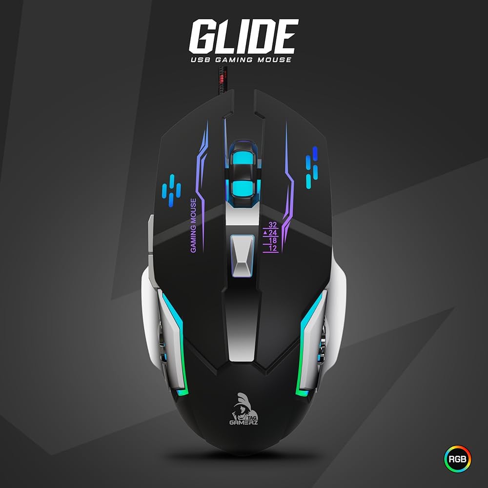 Amazon.in: Buy TAG GAMERZ Glide USB Wired Gaming Mouse with Upto