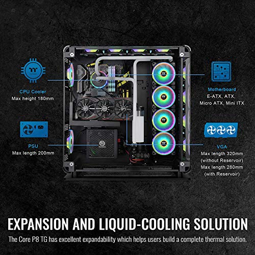 Thermaltake Core P8 TG Full Tower Neuf - vue 3