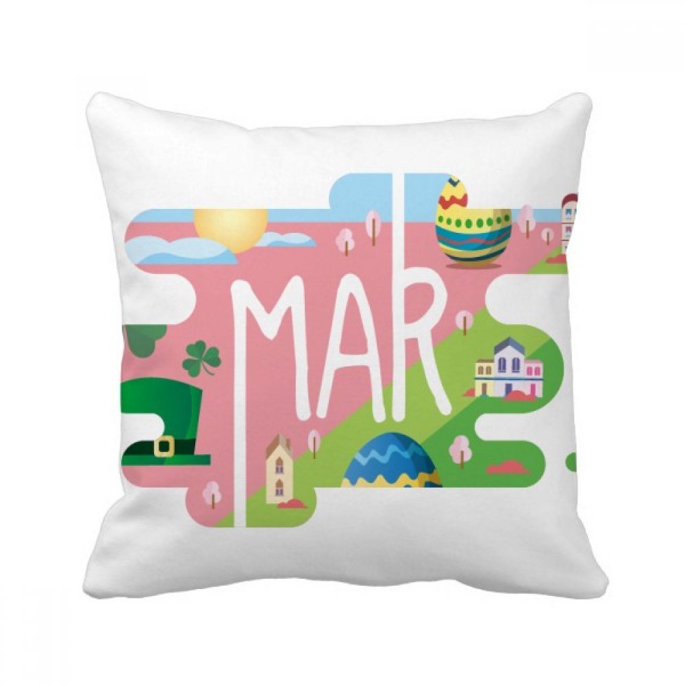 Coussin de Novembre multicolor imprimé carré 40x40cm avec insert amovible