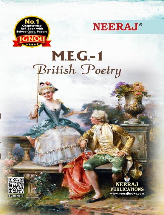NEERAJ MEG-1 British Poetry- English Medium for MA- IGNOU - Chapter Wise Help Book / Guide including Many Solved Sample Papers and Important Exam Notes– Published by Neeraj Publications