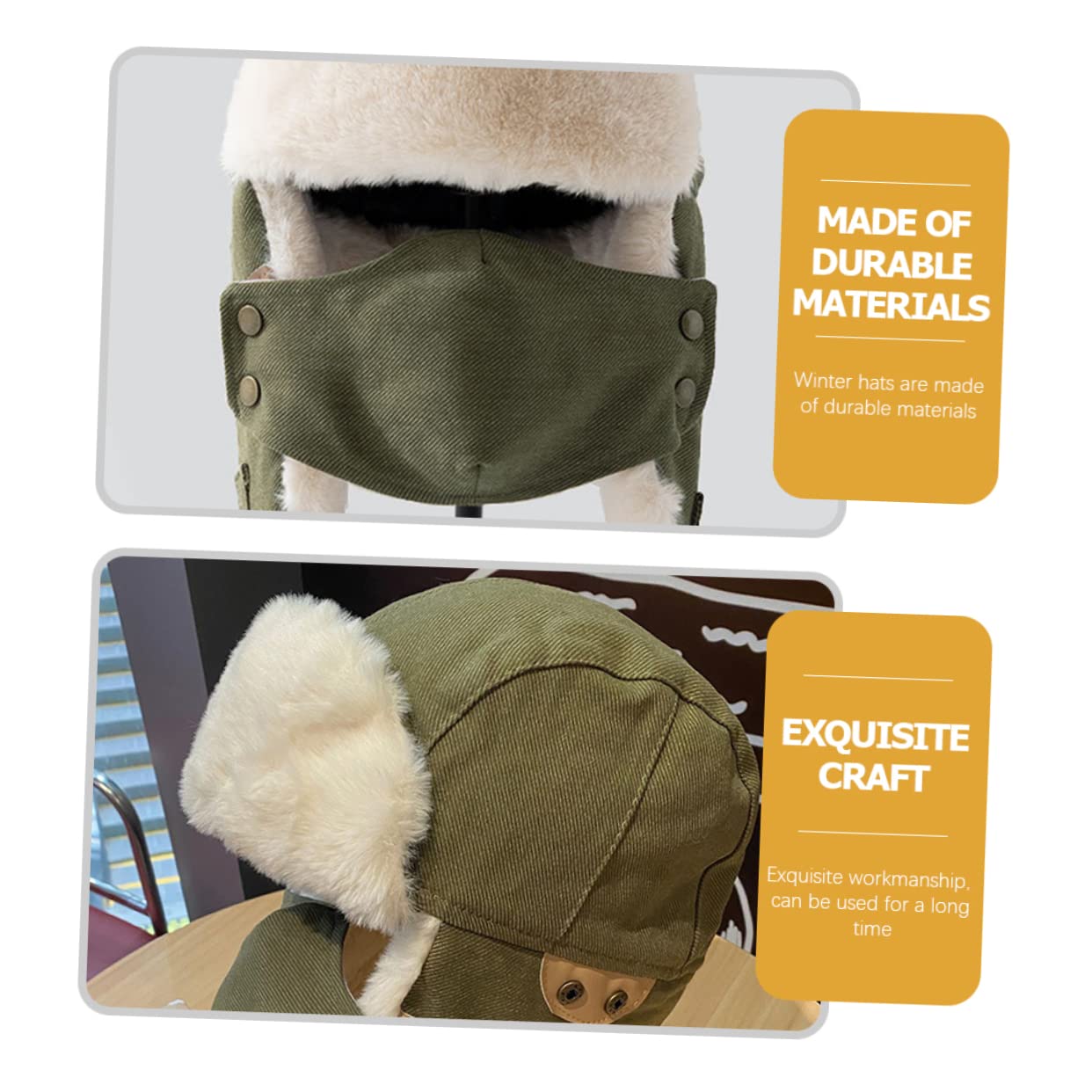 Ipetboom Cappello Unisex Antivento con Paraorecchie per attività Outdoor Caccia Contro Freddo Materiale Spesso Confortevole