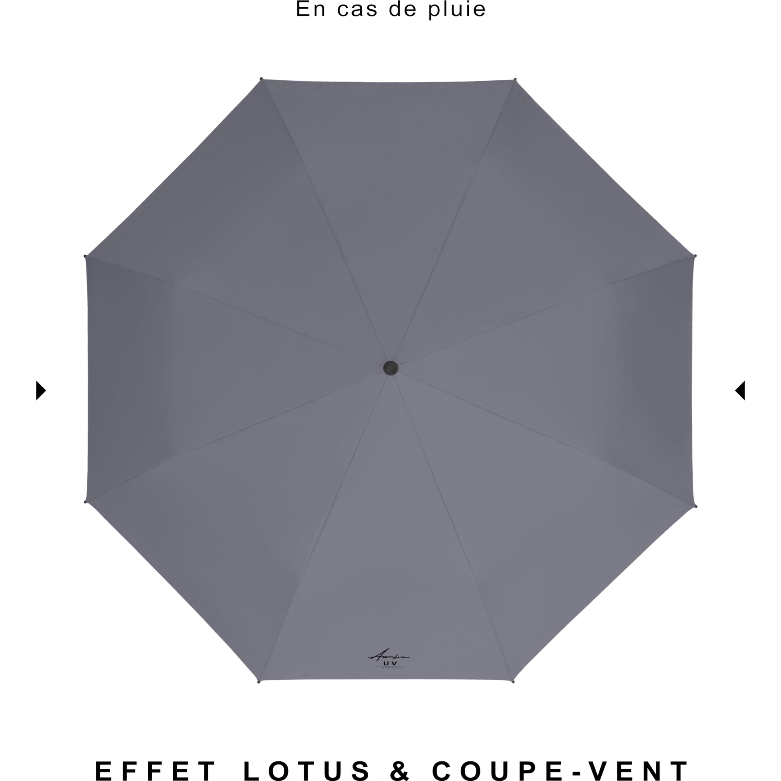 Parapluie pliant automatique solide anti UV femmes & hommes