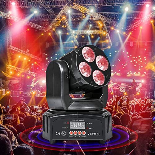 Zkymzl Rgbwa/Uv 6 In 1 Led Light Mini 50W Wash Rotating Light Moving Head Stage Effect Light With Dmx For Disco Ktv Club Party. #TOP5
