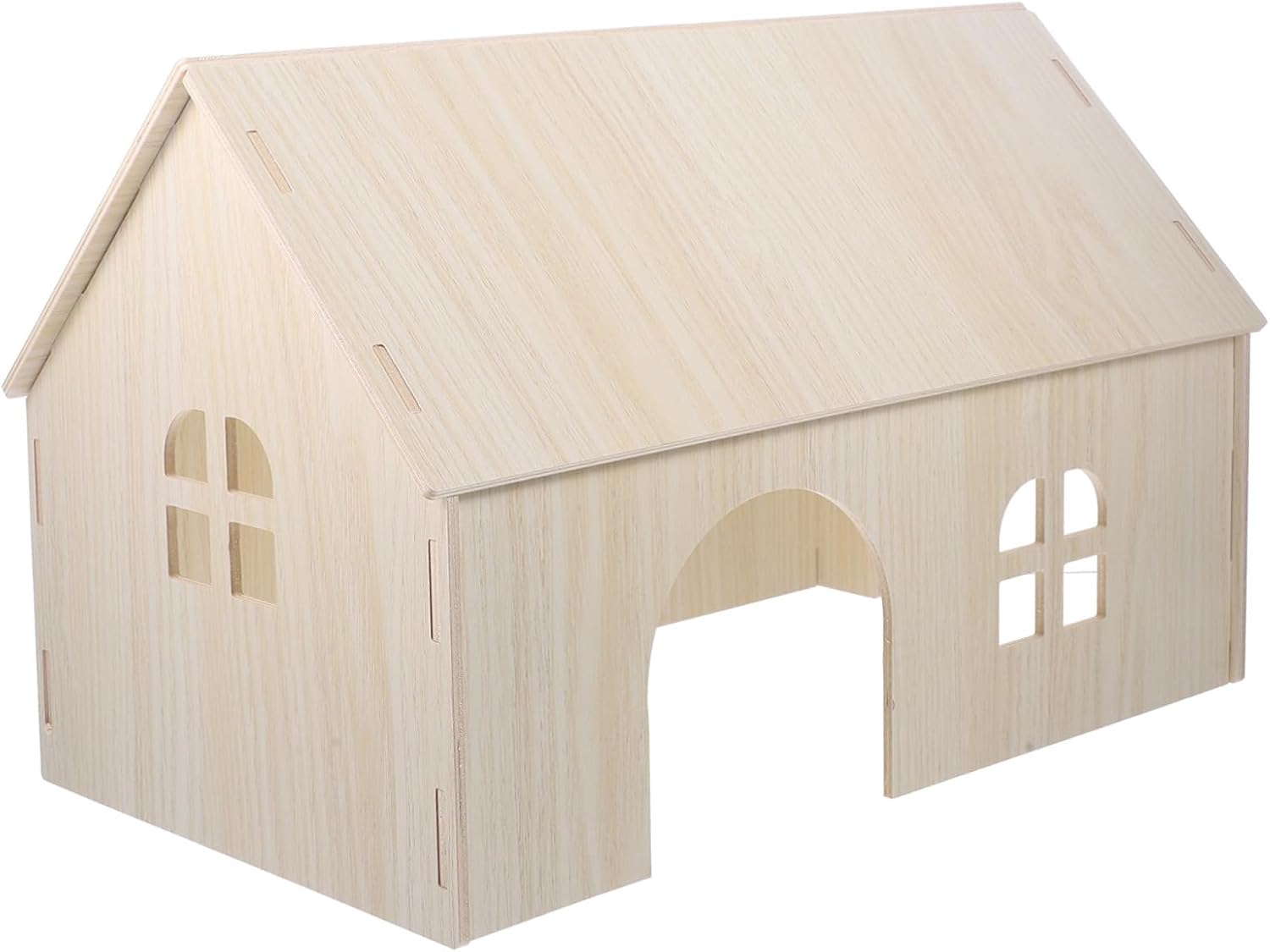 Guinea Pig Wooden Hideout House for Small Animals Shelter for Hamsters Hedgehogs and Squirrels Natural Construction Comfortable Space for Relaxation and Play