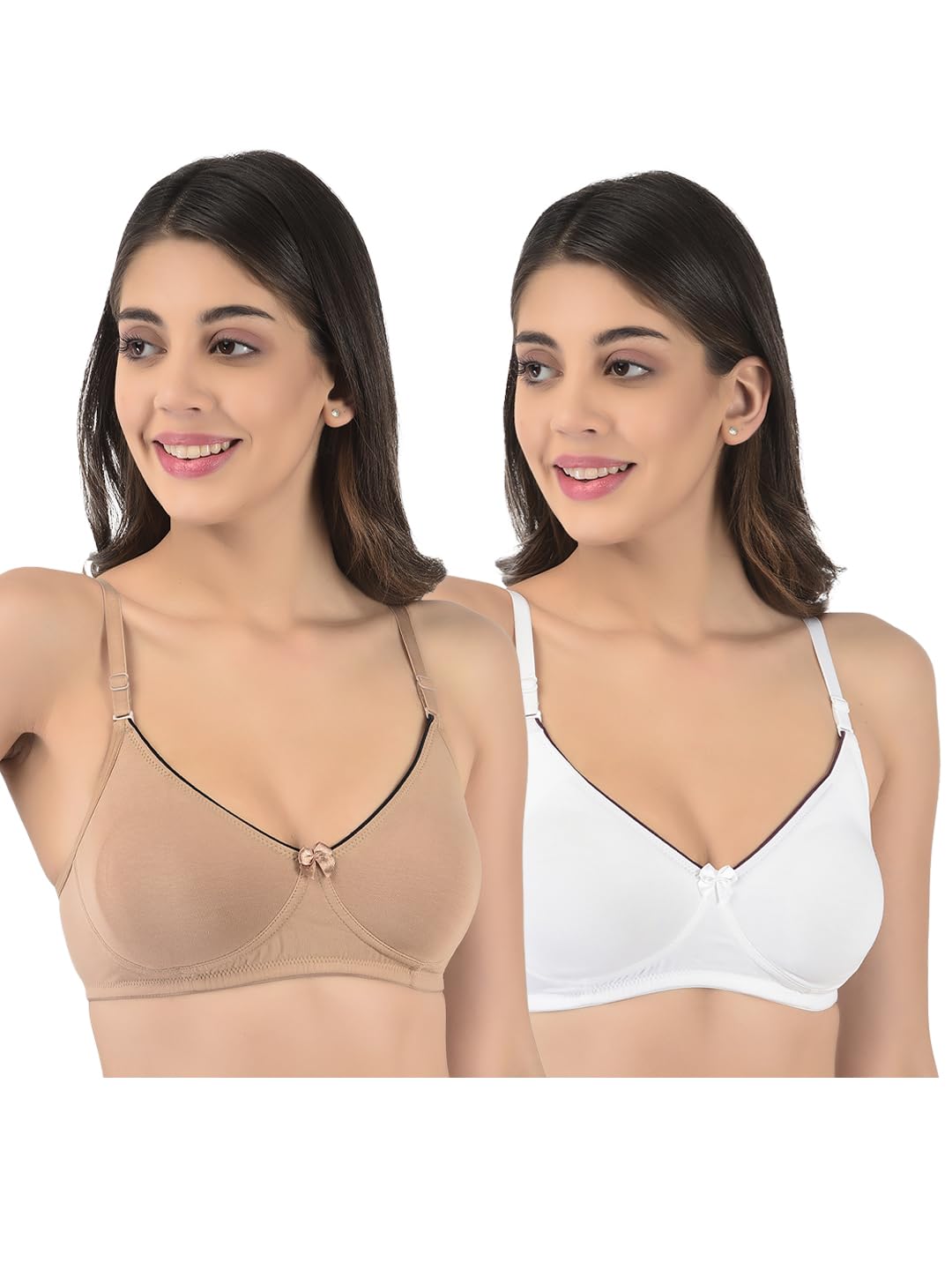 rupa softline Softline Women's Secret Shaper Wire-Free Non-Padded Molded Bra Combo | Seamless, Breathable & Soft Fabric | Full Coverage & Everyday Comfort (Pack of 2)-picture-36