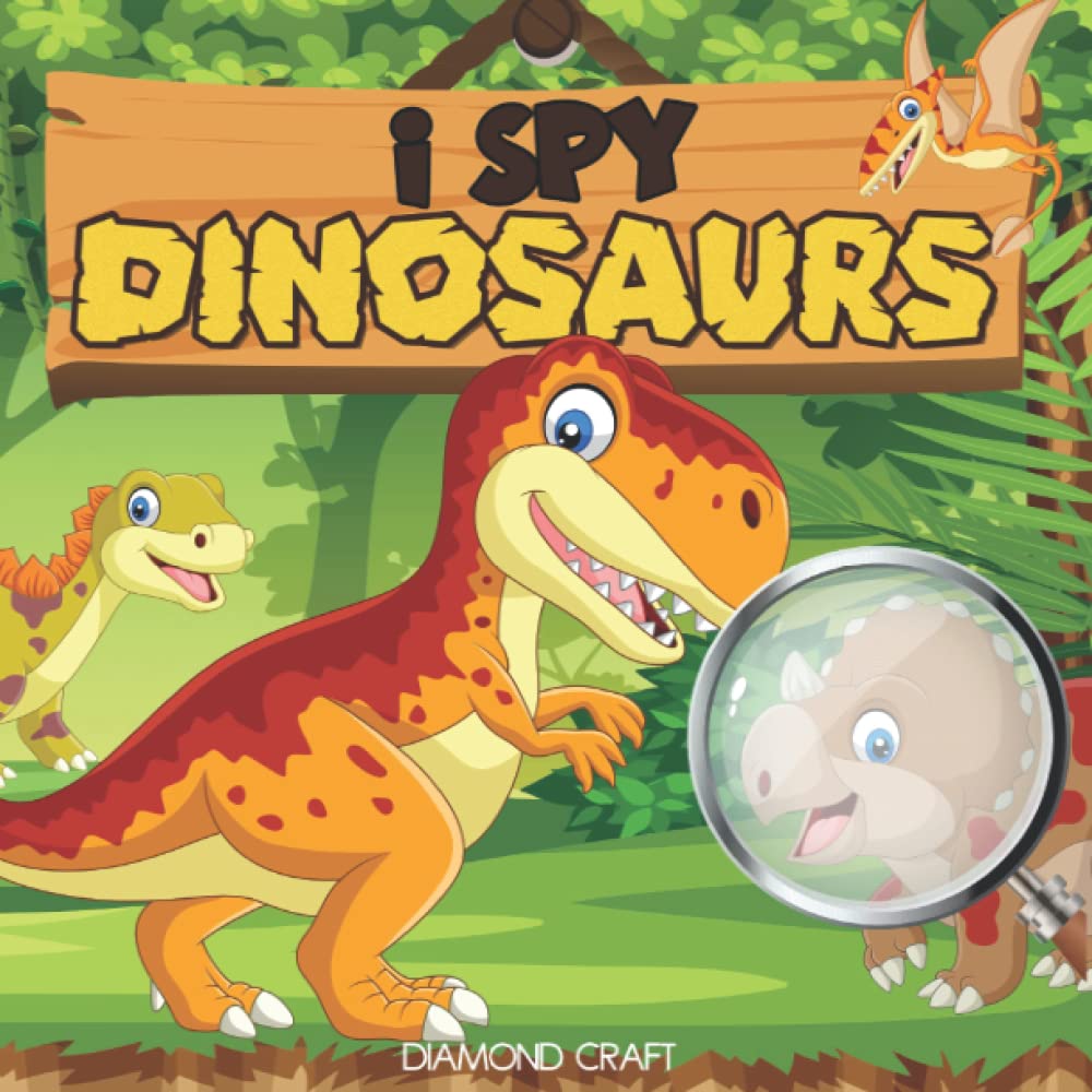 I Spy Dinosaurs: Activity Book for Kids Ages 2-5 | Puzzle Books for Toddlers | Ispy Puzzles for Toddler Eye Age 2-4 and 4-6 | My Big Board of Dinosaur