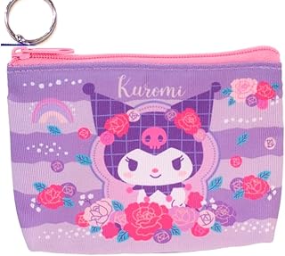 Kuromi Devil My Melody Soft Zipper Pouch Coin Money Purse Card Holder Bag with Keychain