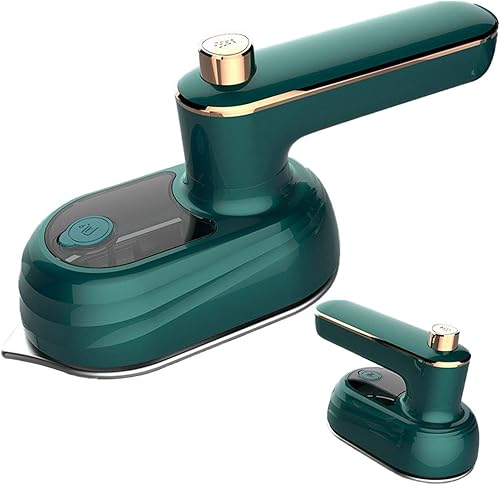 Hierro de vapor de ropa de mano para ropa eléctrica verde máquina de planchar a vapor húmedo seco doble uso pequeño vapor de ropa enchufe de EE.UU.