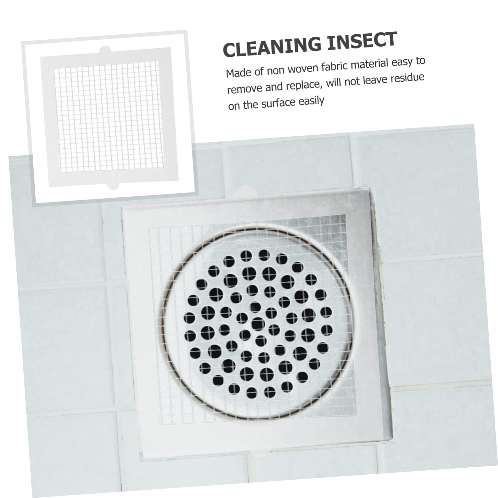 Angoily 120piezas Adhesivos Antibloqueo para Drenaje De Ducha Filtros De Pelo y Residuos Pegatinas De Protección para Desagües y Cocina De Efecto Anticorrosivo y Instalación