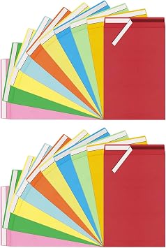 20 Pcs 6x9 inches Colored Catalog Envelopes self seal 28lb Colorful Printable Kraft Ultra Strong Peel & Seal For Mailing, Storage And Organizing Acid Free