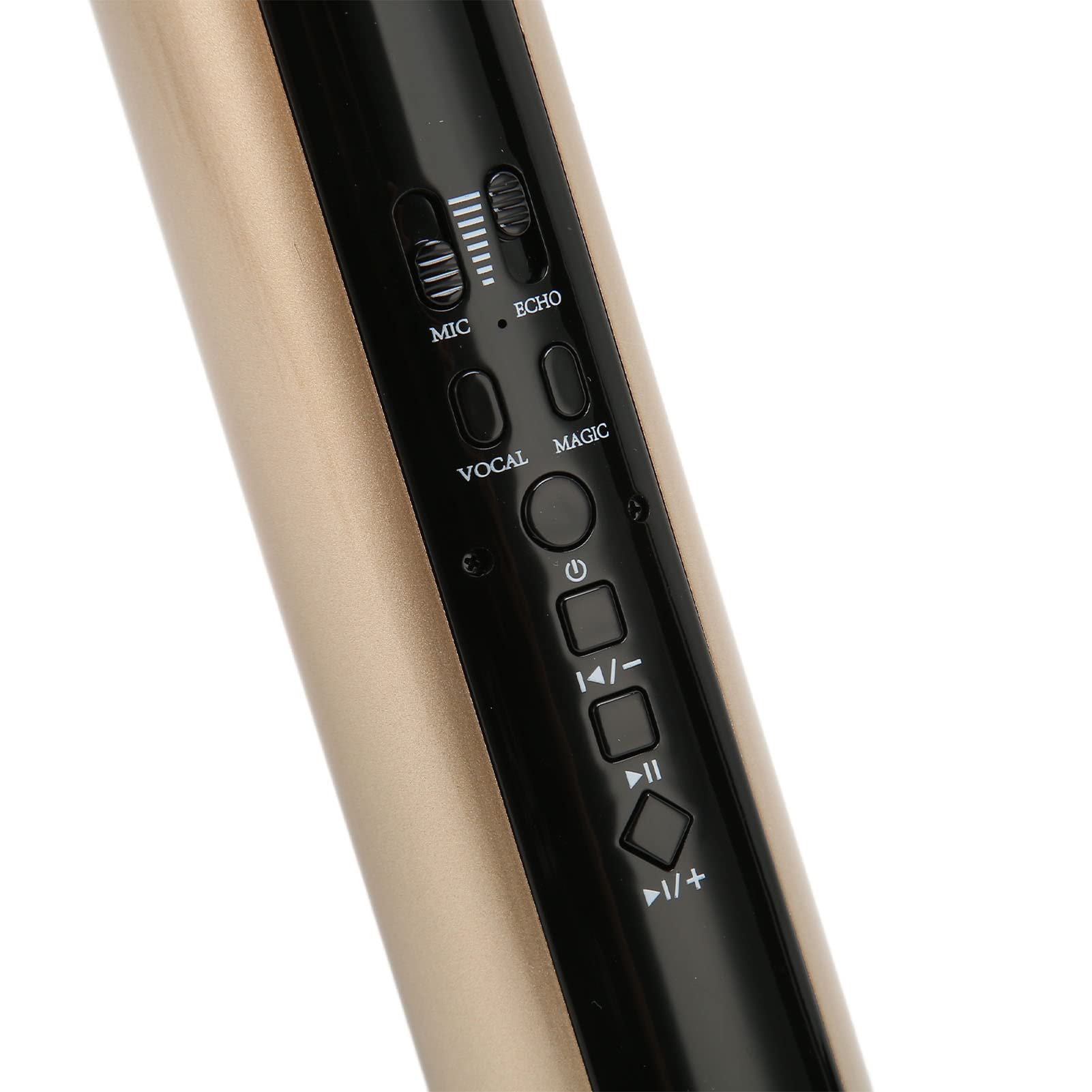 Micrófono de Karaoke Bluetooth, Altavoz de Micrófono de Mano Portátil Inalámbrico con Grabación, Micrófono Recargable de 2000 MAh, Regalos para Niños, Adultos, Fiesta en Casa (Oro)