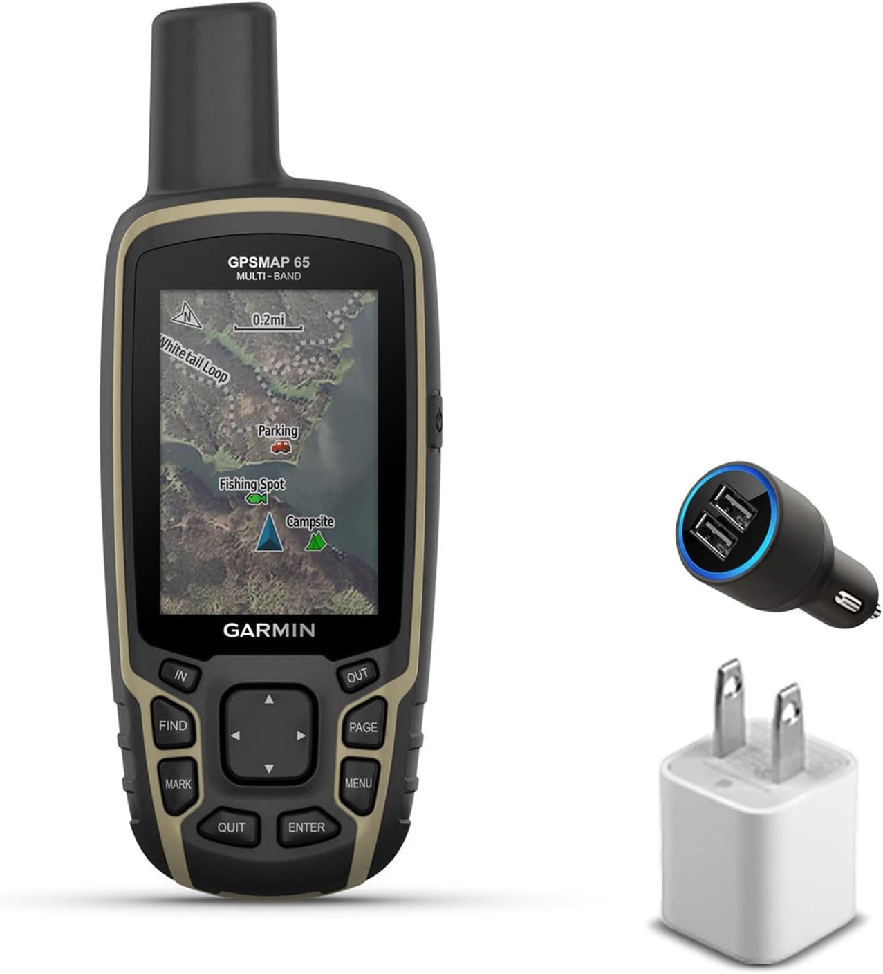 Garmin GPSMAP 65 with 6Ave Travel & Cleaning Kit Electronics