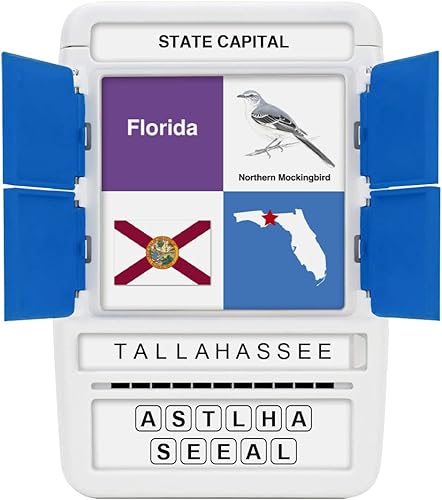 Miniatura 6 de 100 PICS US States & Capitals - Tarjetas didácticas para aprender de Estados Unidos, los 50 estados y las capitales, estuche funcional, para adultos